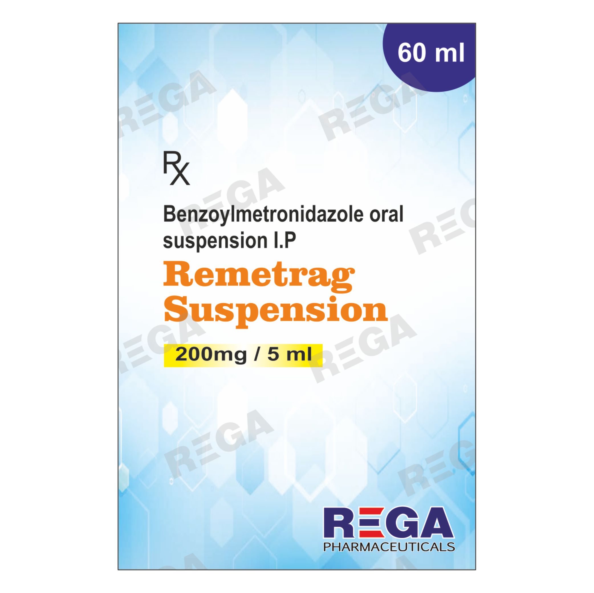 Metronidazole Suspension 200 mg/5 ml